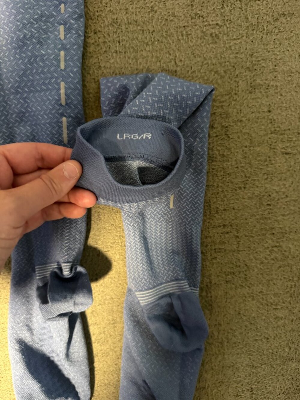 SET OF 2: Lululemon MicroPillow Compression Knee-High Running Socks SZ Large - Picture 6 of 12